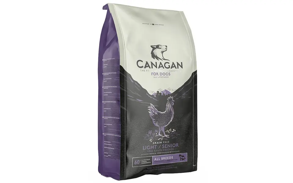 Bolsa de comida para cachorros Canagan Adult Light Senior.